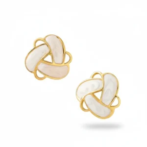 Zing | Twisted Triangle Anti-Tarnish Studs in 18k Gold PVD Stainless Steel (5 Variations)