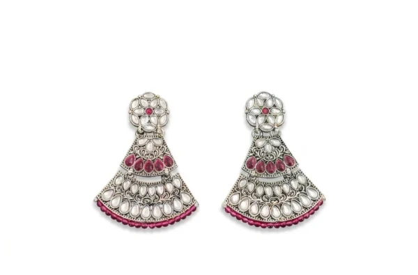 Boho Club | Three-Tier Kemp Chandelier Earrings in Oxidized German Silver
